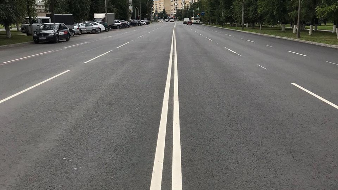 Рижский проспект (участок от пл. Ленина до ул. Юбилейная) в г. Пскове 2020